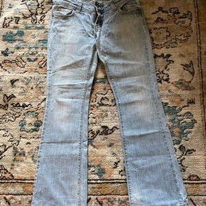 American Eagle Jeans. Distressed Artist Style.